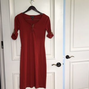 Ralph Lauren XS red midi dress